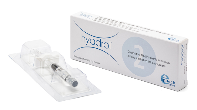 SIRINGA INTRA-ARTICOLARE HYADROL CON ACIDO IALURONICO 1% E ADELMITROL 2% CAPACITA' 2 ML - farmaidea24.com