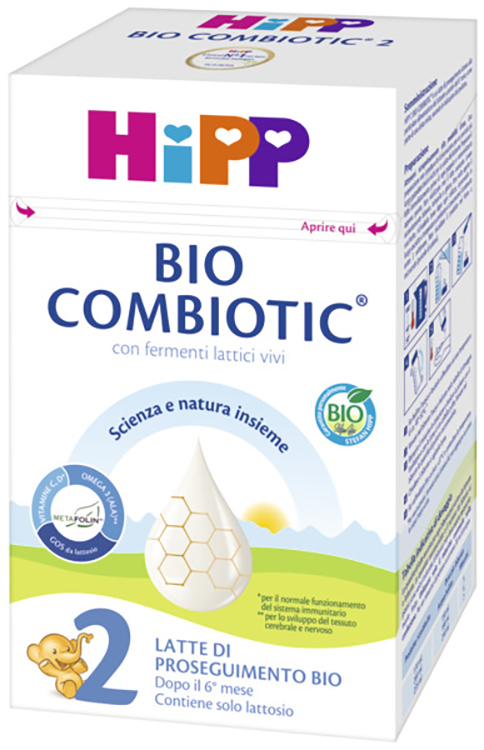 HIPP LATTE 2 COMBIOTIC 600 G BIO - farmaidea24.com