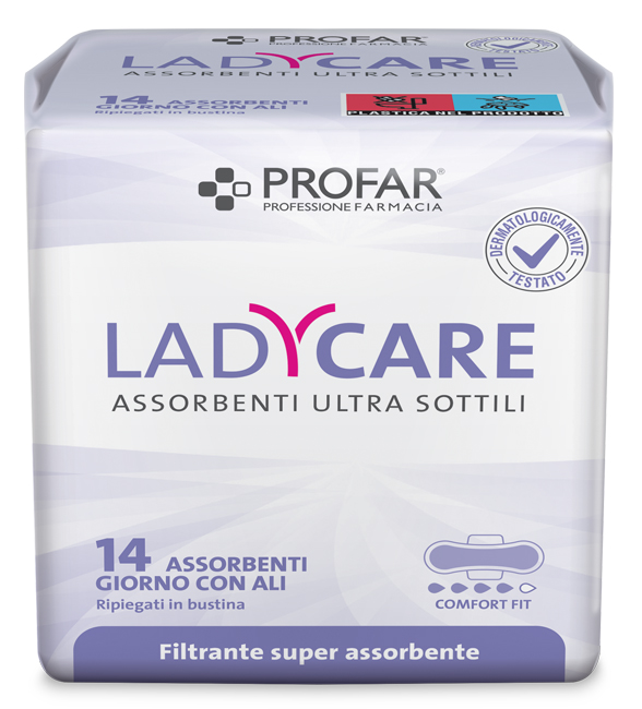 LADYCARE ASSORBENTI GIORNO ALI 14 PEZZI PROFAR - farmaidea24.com