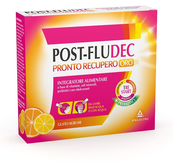 POSTFLUDEC AGRUMI PRONTO RECUPERO ORO 12 BUSTINE - farmaidea24.com