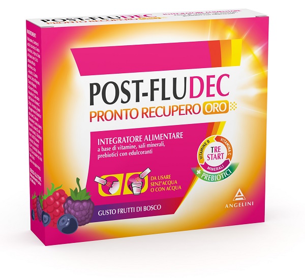 POSTFLUDEC FRUTTI DI BOSCO PRONTO RECUPERO ORO 12 BUSTINE - farmaidea24.com