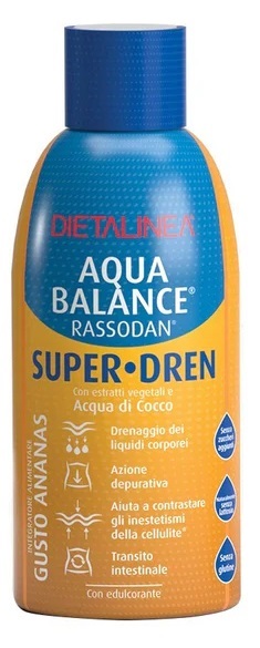 AQUA BALANCE RASSODAN SUPER DREN ANANAS 500 ML - farmaidea24.com
