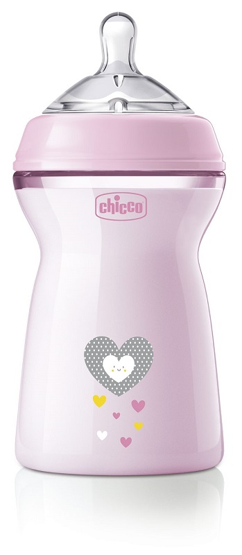 CHICCO BIBERON NAT FEEL PP 6M+ 330 ML BIMBA - farmaidea24.com