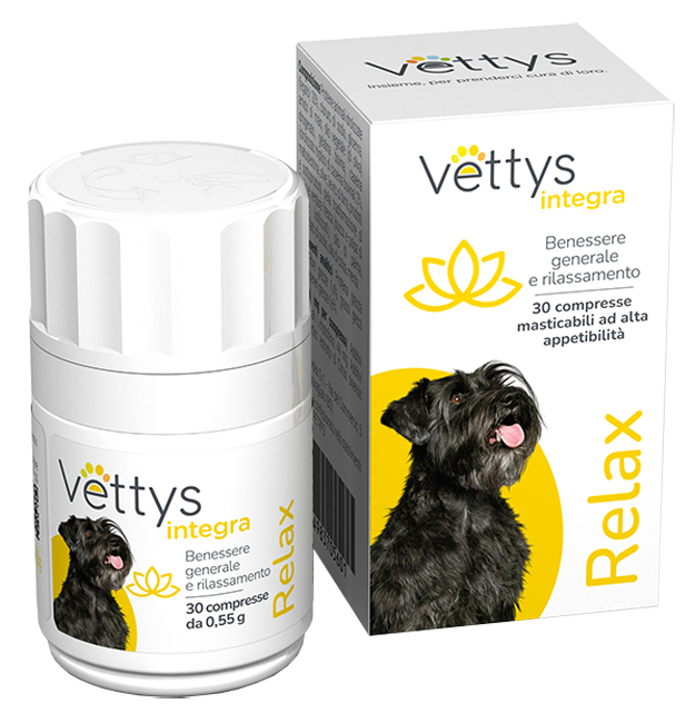 VETTYS INTEGRA RELAX CANE 30 COMPRESSE MASTICABILI - farmaidea24.com