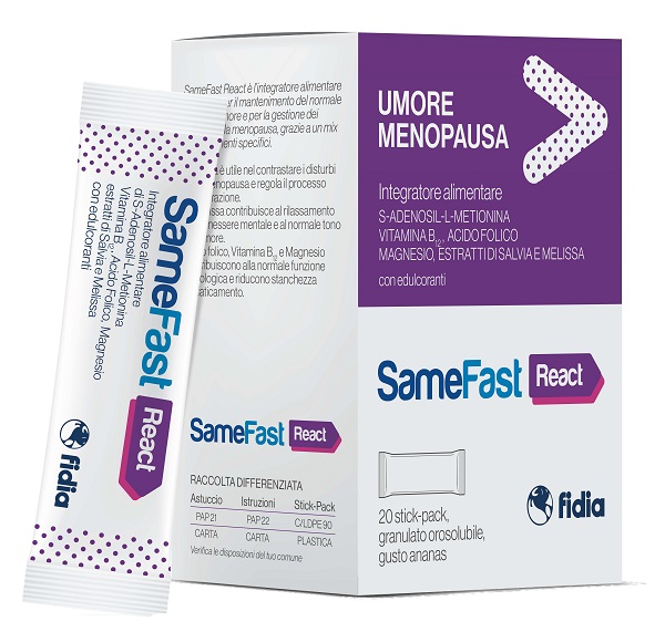 SAMEFAST REACT 20 STICK PACK - farmaidea24.com