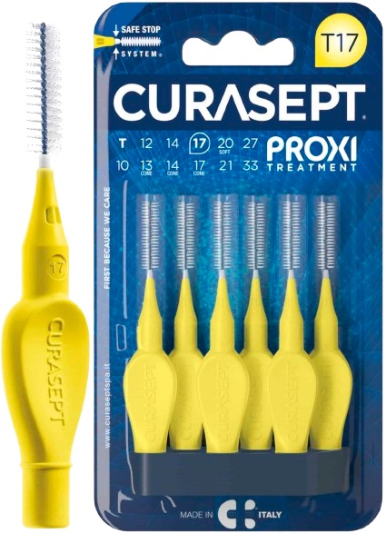 CURASEPT PROXI T17 GIALLO/YELLOW 6 PEZZI - farmaidea24.com