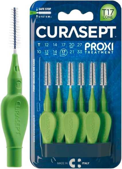 CURASEPT PROXI T17 CONE VERDE/GREEN 6 PEZZI - farmaidea24.com