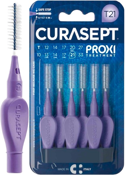 CURASEPT PROXI T21 VIOLA/PURPLE 6 PEZZI - farmaidea24.com