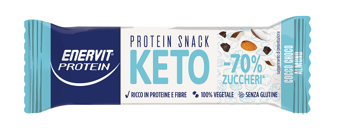 ENERVIT PROTEIN KETO SNACK COCCO CHOCO ALMOND 35 G - farmaidea24.com