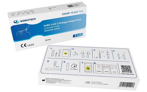 TEST ANTIGENICO RAPIDO COVID-19 AUTODIAGNOSTICO DETERMINAZIONE QUALITATIVA ANTIGENI SARS-COV-2 IN TAMPONI NASALI MEDIANTE IMMUNOCROMATOGRAFIA - farmaidea24.com
