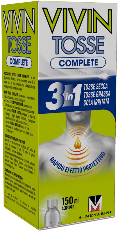 VIVIN TOSSE COMPLETE SCIROPPO PER TOSSE 150 ML - farmaidea24.com