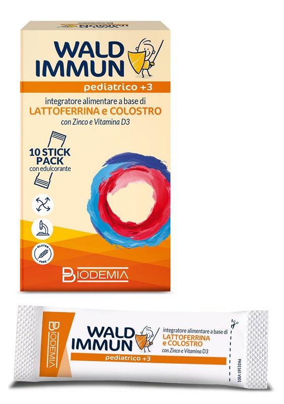WALD IMMUN PEDIATRICO +3 10 STICK GUSTO CIOCCOLATO - farmaidea24.com