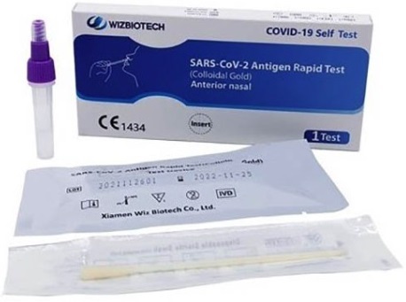 TEST ANTIGENICO RAPIDO COVID-19 AUTODIAGNOSTICO DETERMINAZIONE QUALITATIVA ANTIGENI SARS-COV-2 IN TAMPONI NASALI MEDIANTE IMMUNOCROMATOGRAFIA - farmaidea24.com