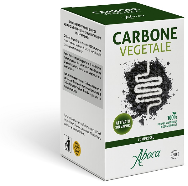 CARBONE VEGETALE 90 COMPRESSE - farmaidea24.com