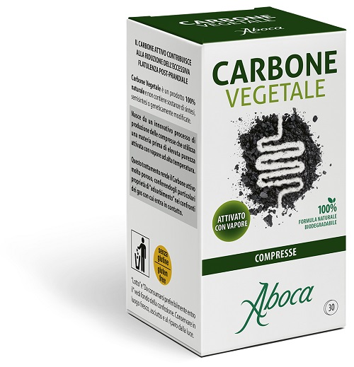 CARBONE VEGETALE 30 COMPRESSE - farmaidea24.com
