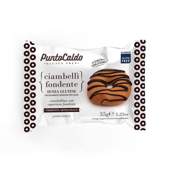CIAMBELLI' FONDENTE CIAMBELLINA CON COPERTURA DI CIOCCOLATO FONDENTE 35 G - farmaidea24.com