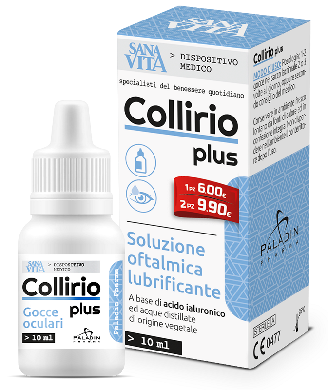 GOCCE OCULARI SANAVITA COLLIRIO PLUS 10 ML - farmaidea24.com