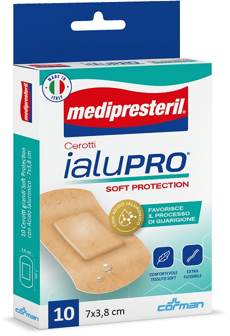MEDIPRESTERIL CEROTTI IALUPRO SOFT PROTECTION SUPER 7X3,8CM 10 PEZZI - farmaidea24.com