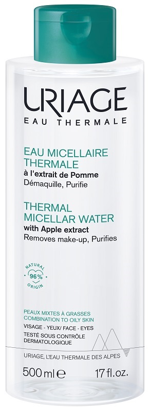 URIAGE EAU MICELLAIRE THERMALE PELLI MISTE GRASSE FLACONE 500 ML - farmaidea24.com