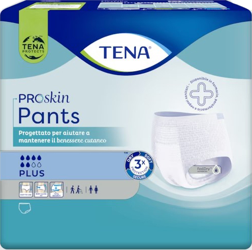 PANNOLONE PER INCONTINENZA TENA PANTS PLUS SMALL 14 PEZZI - farmaidea24.com