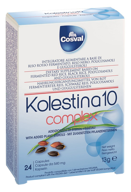 KOLESTINA 10 COMPLEX 24 CAPSULE NUOVA FORMULA - farmaidea24.com