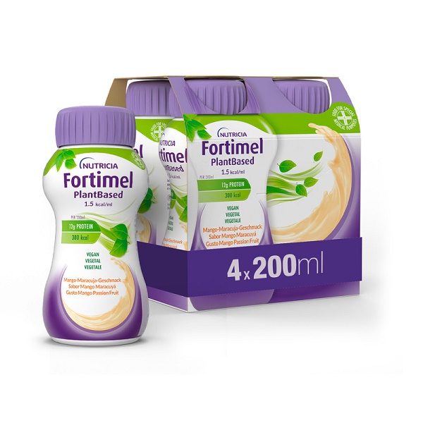 FORTIMEL PLANT BASED MANGO PASSION FRUIT 4 BOTTIGLIE DA 200 ML - farmaidea24.com
