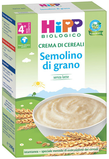HIPP BIO CREMA CEREALI SEMOLINO DI GRANO 200 G - farmaidea24.com