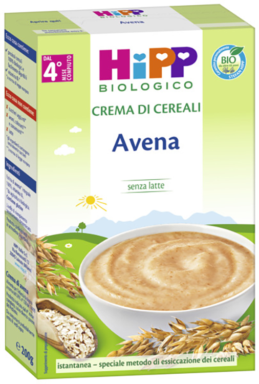 HIPP BIO CREMA CEREALI AVENA 200 G - farmaidea24.com