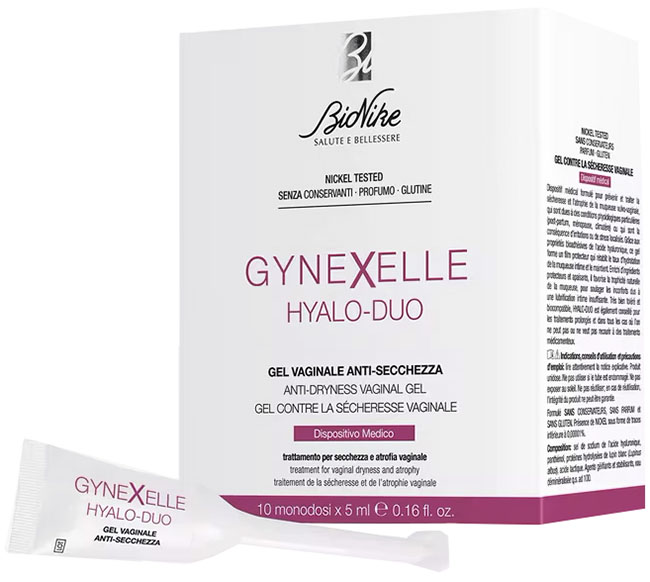 GYNEXELLE HYALO-DUO GEL VAGINALE ANTI-SECCHEZZA 10 PEZZI DA 15 ML - farmaidea24.com