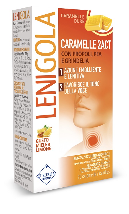 LENIGOLA 2ACT CARAMELLE DURE 20 PEZZI - farmaidea24.com