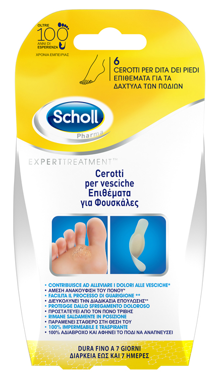 CEROTTO SCHOLL VESCICA DITA PIEDE 6 PEZZI - farmaidea24.com
