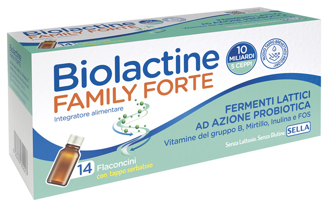 BIOLACTINE FAMILY FORTE 10 MILIARDI 14 FLACONCINI DA 9 ML - farmaidea24.com