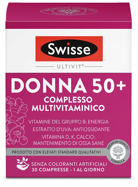 SWISSE MULTIVITAMINICO DONNA 50+ 30 COMPRESSE - farmaidea24.com