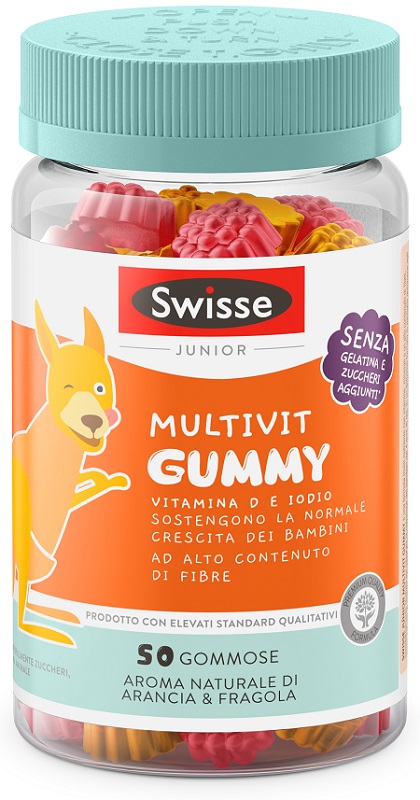 SWISSE JUNIOR MULTIVIT GUMMY 50 PASTIGLIE GOMMOSE - farmaidea24.com
