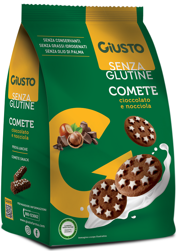 GIUSTO SENZA GLUTINE COMETE BISCOTTI 200 G - farmaidea24.com