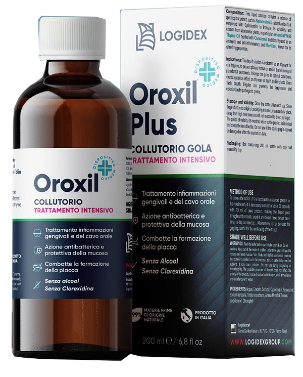 OROXIL PLUS COLLUTORIO GOLA 200 ML - farmaidea24.com