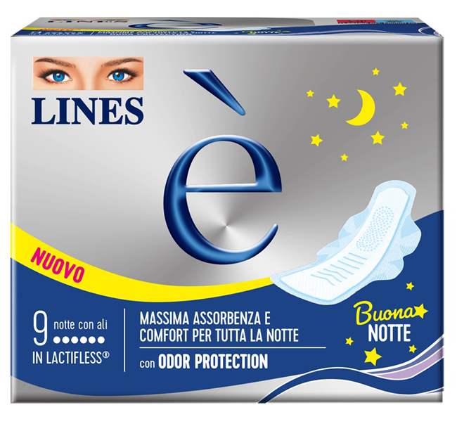 LINES E' NOTTE CARRY PACK 9 PEZZI - farmaidea24.com