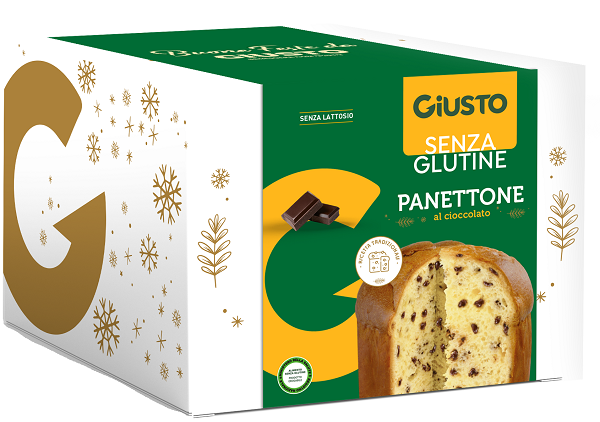 GIUSTO SENZA GLUTINE PANETTONE AL CIOCCOLATO 500 G - farmaidea24.com