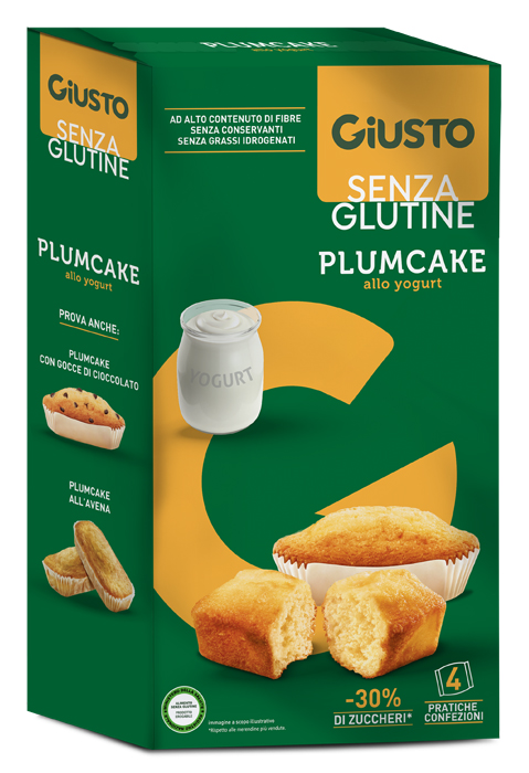 GIUSTO SENZA GLUTINE PLUMCAKE YOGURT 160 G - farmaidea24.com
