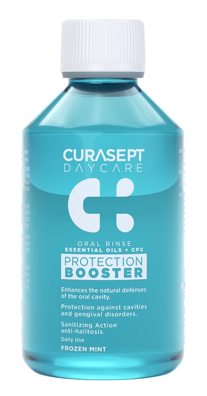CURASEPT DAYCARE COLLUTORIO PROTECTION BOOSTER FROZEN MINT 250 ML - farmaidea24.com