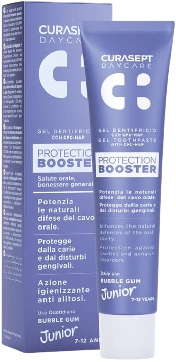 CURASEPT DAYCARE DENTIFRICIO PROTECTION BOOSTER JUNIOR 50 ML - farmaidea24.com