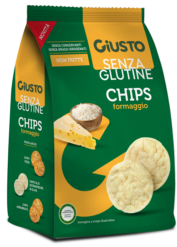 GIUSTO SENZA GLUTINE CHIPS FORMAGGIO 40 G - farmaidea24.com