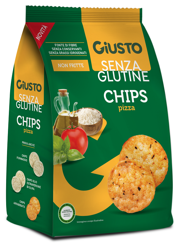 GIUSTO SENZA GLUTINE CHIPS PIZZA 40 G - farmaidea24.com
