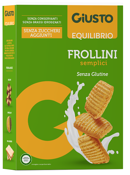 GIUSTO SENZA GLUTINE FROLLINI SEMPLICI 250 G - farmaidea24.com