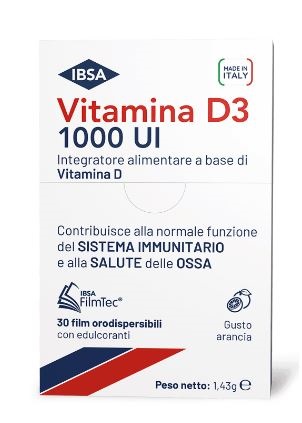 VITAMINA D3 IBSA 1000UI 30 FILM ORODISPERSIBILI - farmaidea24.com