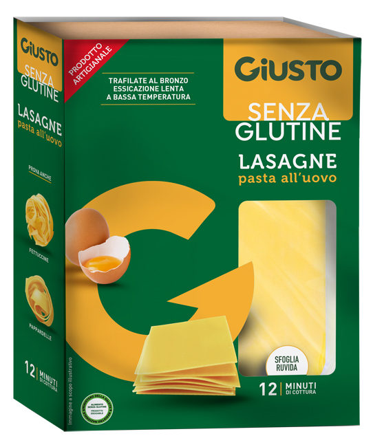 GIUSTO SENZA GLUTINE SFOGLIE LASAGNE 200 G - farmaidea24.com