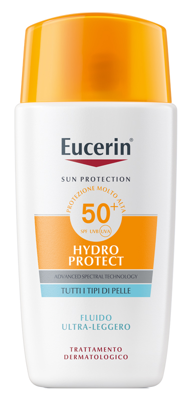 EUCERIN SUN FACE HYDRO PROTECT FLUIDO ULTRA LEGGERO SPF50+ 50 ML - farmaidea24.com