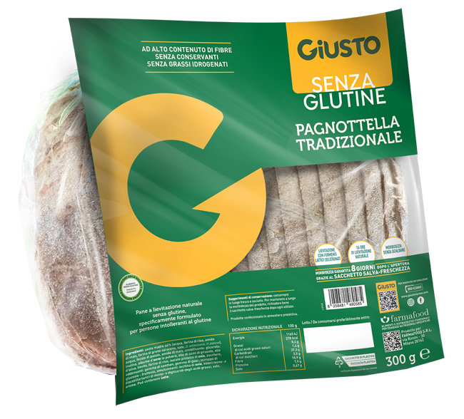 GIUSTO SENZA GLUTINE PAGNOTTELLA 300 G - farmaidea24.com