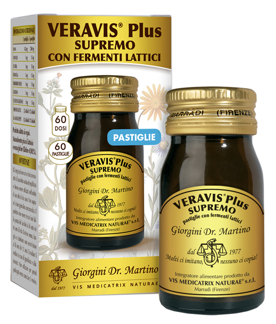 VERAVIS PLUS SUPREMO 60 PASTIGLIE FERMENTI LATTICI - farmaidea24.com