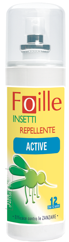 FOILLE INSETTI REPELLENTE ACTIVE 100 ML - farmaidea24.com